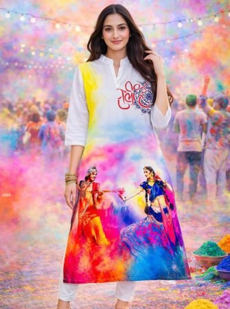 Holi Special Ethnic Kurti for Women