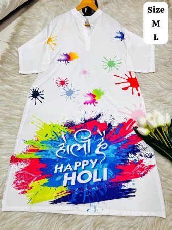Holi Special Ethnic Kurti for Women