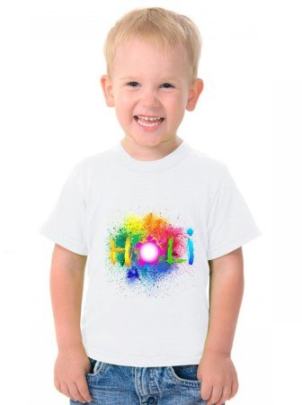 Holi Special T-shirt For Kids 