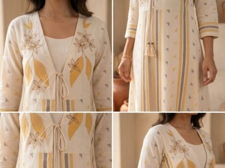 Ivory Two Piece Kurti Set