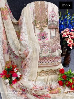 Jihan Present Needle Wonder Pakistani Lawn Collection Vol 1