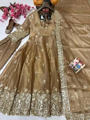 Jimmi Choo Embroidery Work Anarkali Suit