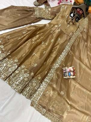 Jimmi Choo Embroidery Work Anarkali Suit