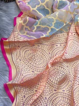 Kaira Pure Organza Brasso Silk Saree