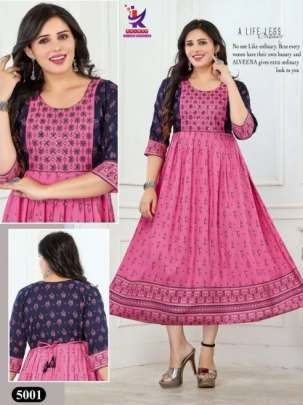 Kalash Lifestyle Brand Present Anarkali Rayon Kurtis