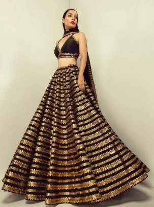 Kasturi Silk Lehenga Choli With Sequence and Dori Work