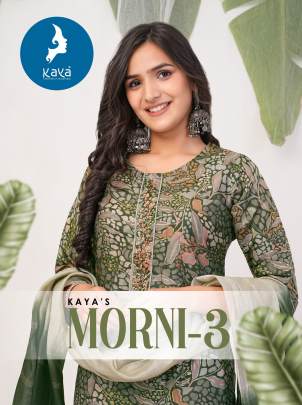 Kaya Kurti Presents Morni 3 Chanderi Foil Print Kurti Set 
