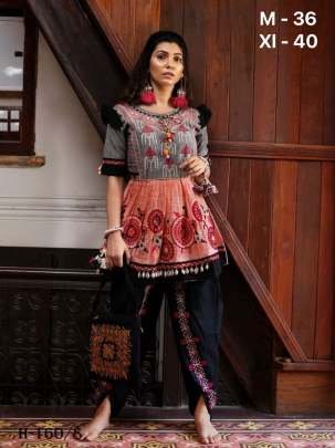 Kedias and Tulip Pants Pure Khadi With Embroiderey Work