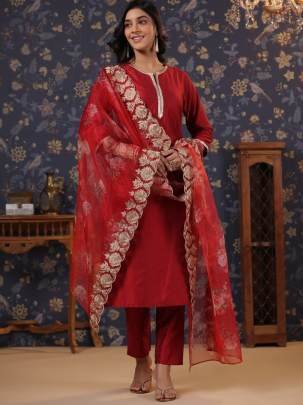 Khwaaish PST  Viscose 3 pc Readymade suit set