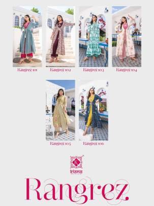 Kiana Brand Present Beautiful Three Piece Crop Top Kurtis Set