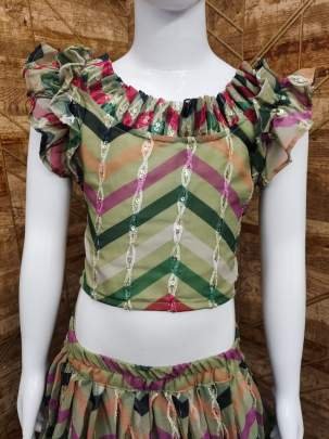 Kids Girls Fairy Look Digital Printed Georgette Lehenga Choli