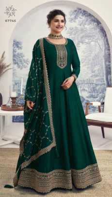 Kuleesh Present Aaliya 2 Silk Embroidery Georgette Dress Material