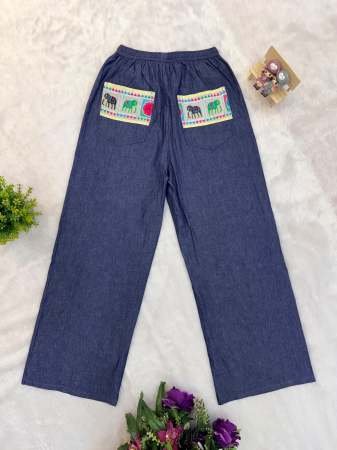 Kutchi Work Jeans with Tunic Top For Navratri