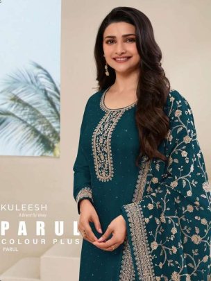 Latest Arrival Kuleesh Parul Dola Embroidery Dress Material