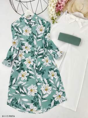 Latest Digital Print Rayon Pista Kurtis Plazzo Set