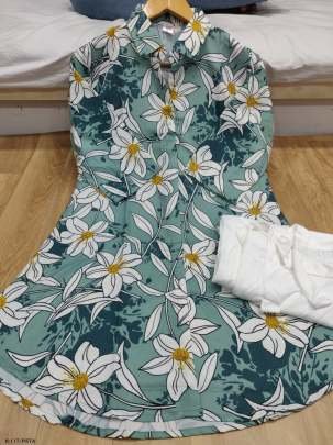 Latest Digital Print Rayon Pista Kurtis Plazzo Set