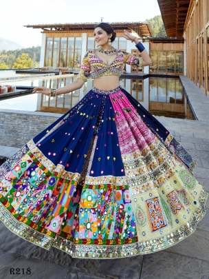 Latest Digital Printed Muslin Cotton Lehenga Choli With 1 Mtr Unstitch Blouse