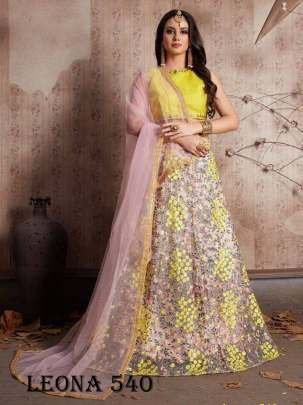 latest Heavy Soft Net Semi Stiched Lehenga Choli at Fab Funda