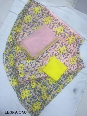 latest Heavy Soft Net Semi Stiched Lehenga Choli at Fab Funda