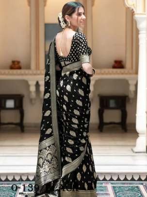 Latest Launch Black Silk Saree
