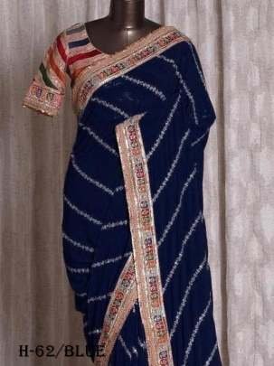Latest Launch Luxurious Silk Blue Color Saree 