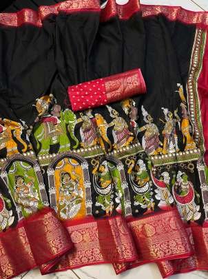 Latest Launch Luxurious Silk Black Saree