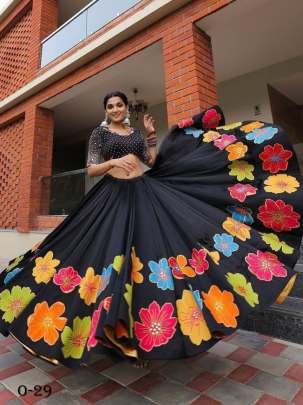 Latest Navratri Special Black Lehenga Choli