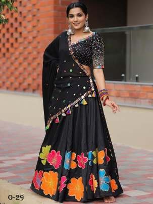 Latest Navratri Special Black Lehenga Choli
