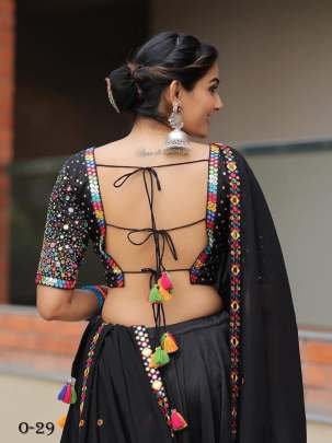 Latest Navratri Special Black Lehenga Choli