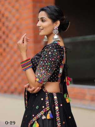 Latest Navratri Special Black Lehenga Choli