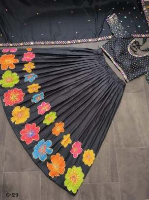 Latest Navratri Special Black Lehenga Choli
