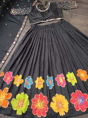 Latest Navratri Special Black Lehenga Choli