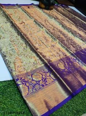 Latest Purple Kanjivaram Pattu Silk Saree