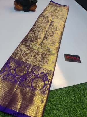 Latest Purple Kanjivaram Pattu Silk Saree