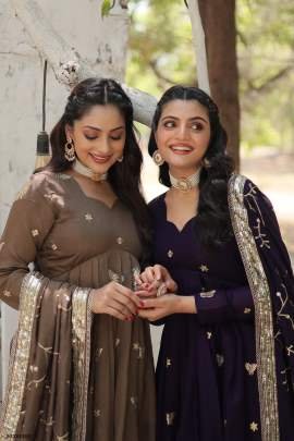 Latest Sequence Embroidered Designer Ready Made Anarkali Suit Catalogue