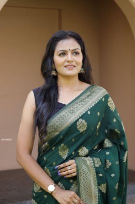Latest Green Silk Saree Party Wear Collection