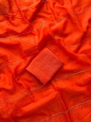 Launching Soft organza saree with handwork