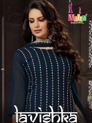 Lavishka Vol 3 By Maira Brand Georgette Fancy Sequence Work Kurti With Sharara
