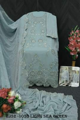 Light Sea Green Georgette  Pakistani Suit