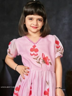 Lucaya Jenny V 1301 Digital Printed Kids Girls Frock