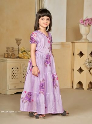 Lucaya Jenny V 1305 Digital Printed Kids Girls Frock