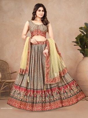 Lucaya V 9 Party Wear Chinon Silk Lehenga Choli