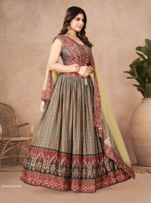 Lucaya V 9 Party Wear Chinon Silk Lehenga Choli