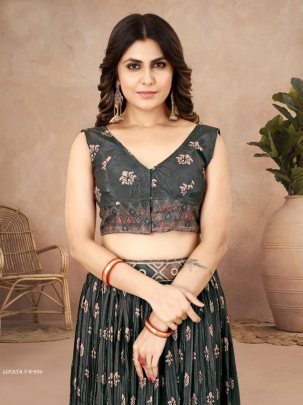Lucaya V 9 Party Wear Chinon Silk Lehenga Choli
