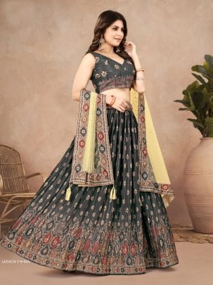 Lucaya V 9 Party Wear Chinon Silk Lehenga Choli