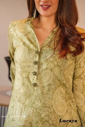 lucaya vol 12  beautiful print readymade straight kurti with bottom collection