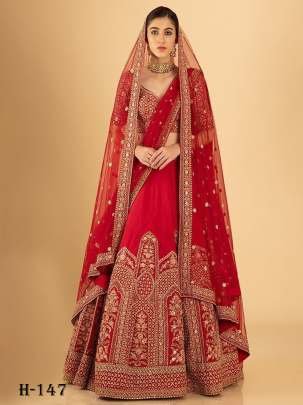 Lunching Georgette Bridal Lehenga Choli With Embroidery Work
