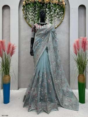 Luxury Look Designer Heavy Organza Silk Saree