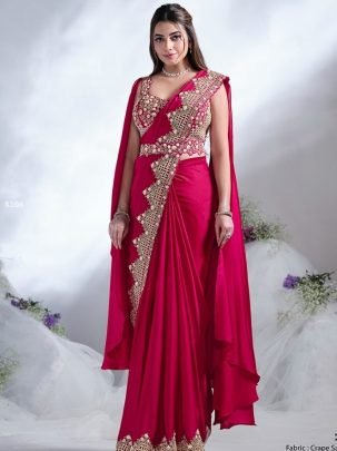 Mahotsav Aura Mohmanthan 24600 Satin Silk Pink Saree