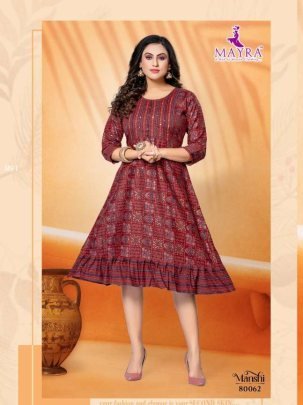Maira   Mansi   Capsul Foil Print With Manual Handwork Kurti